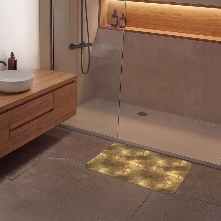 Antiek - Metaallook - Goud Badmat middel 997 -sfeer2