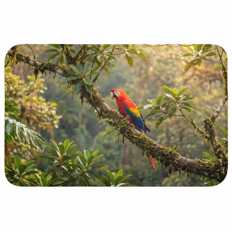 Ara - Jungle - Rood Badmat middel -3d
