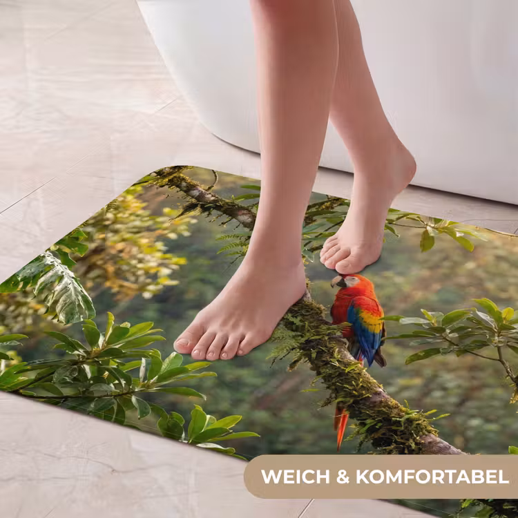 Ara - Jungle - Rood Badmat middel -USP_ZachtDE