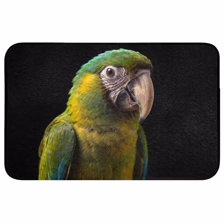 Ara - Portret - Groen Badmat middel -3d