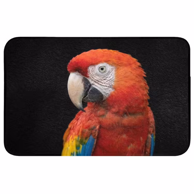 Ara - Portret - Rood Badmat middel -3d