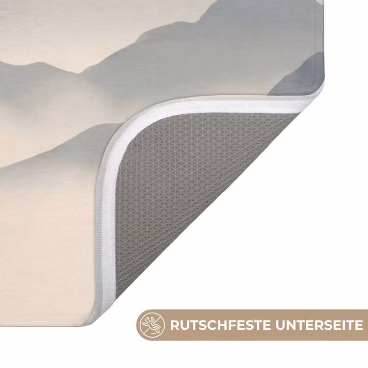 Aziatisch - Bloesem - Rood Badmat middel -USP_AntislipDE