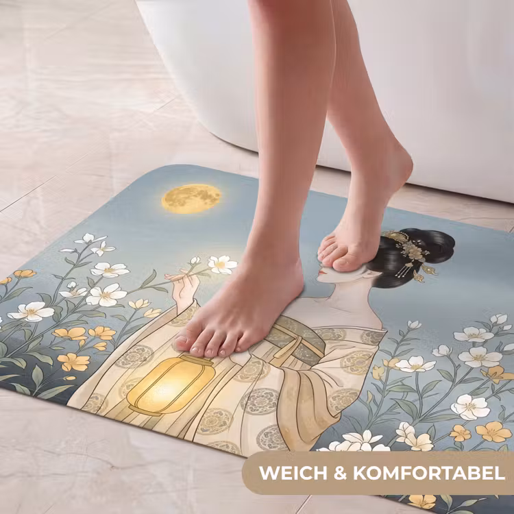 Aziatisch - Vrouw - Kimono Badmat middel -USP_ZachtDE