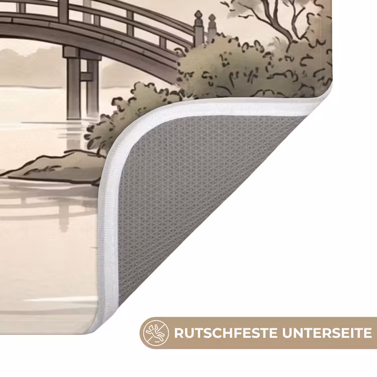 Azië - Landschap - Kleurrijk Badmat middel -USP_AntislipDE