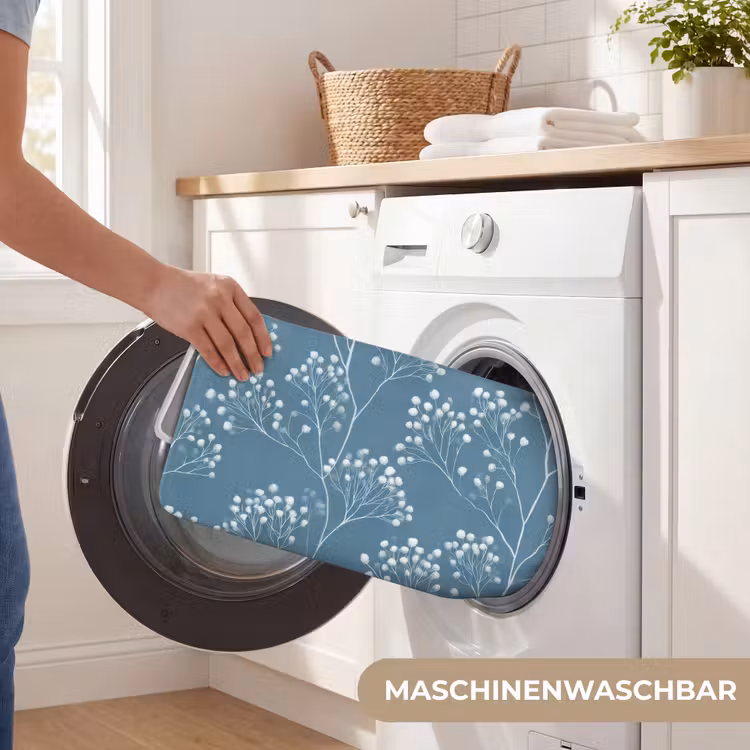 Takken - Bessen - Patroon - Lichtblauw Badmat middel 997 -USP_WasbaarDE
