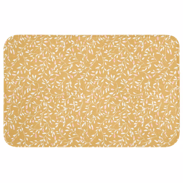 Takjes - Patroon - Oker Badmat middel 997 -3d
