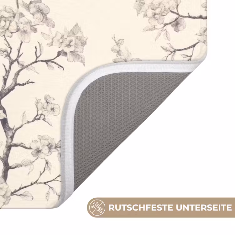 Takken - Vogels - Beige Badmat middel 997 -USP_AntislipDE