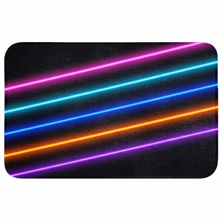 Esthetiek - Retro - Neon Badmat middel -3d
