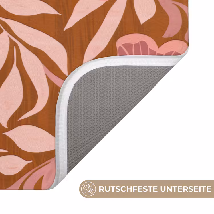 Sfeer - Bloemen - Roze Badmat middel 997 -USP_AntislipDE