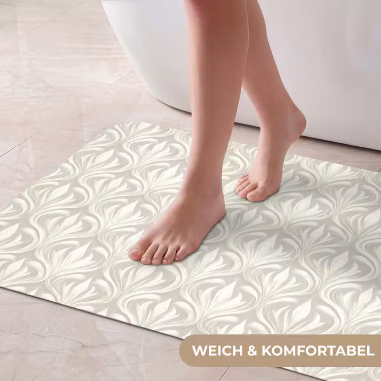 Barok - Patroon - Beige Badmat middel 997 -USP_ZachtDE