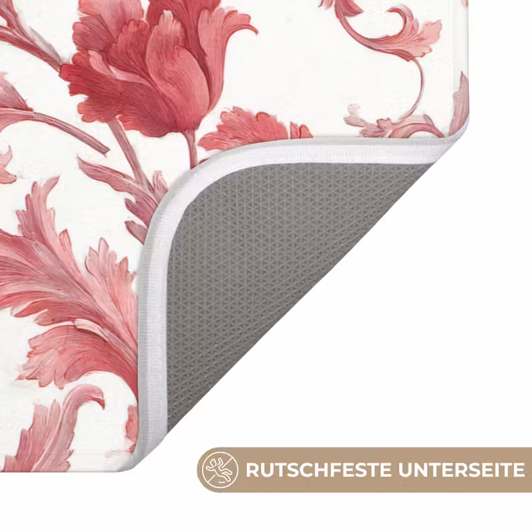 Barok - Patroon - Rood Badmat middel 997 -USP_AntislipDE