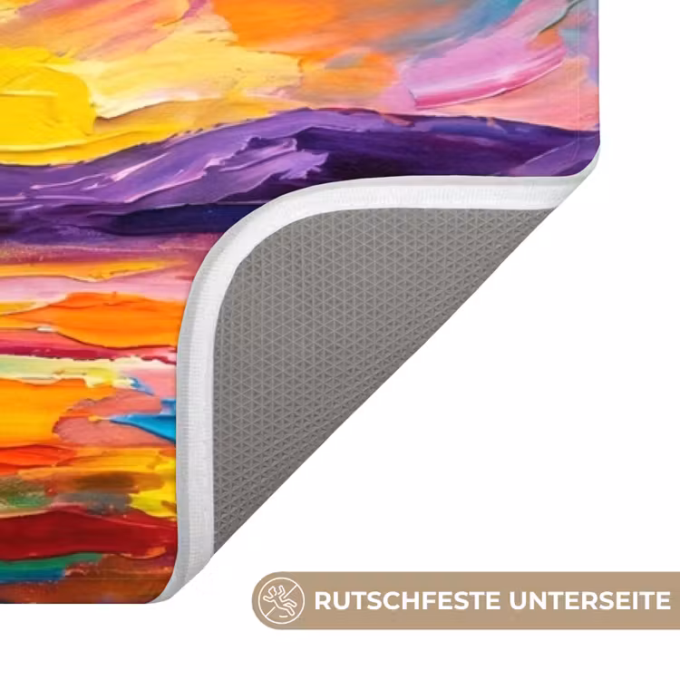 Boom - Landschap - Natuur - Abstract - Kleurrijk Badmat middel -USP_AntislipDE