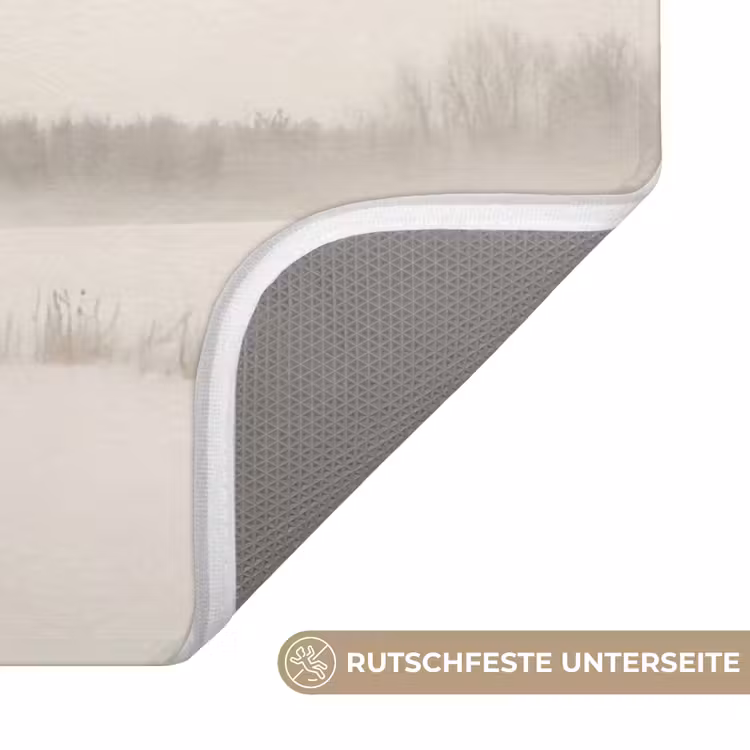 Boom - Mist - Sneeuw - Winter - Minimalistisch Badmat middel -USP_AntislipDE