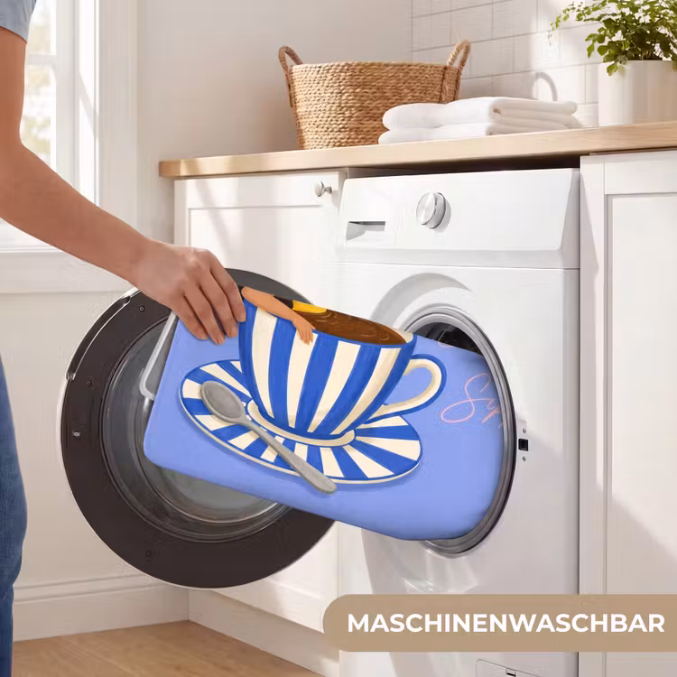Mok - Koffie - Vrouw - Paars Badmat middel -USP_WasbaarDE