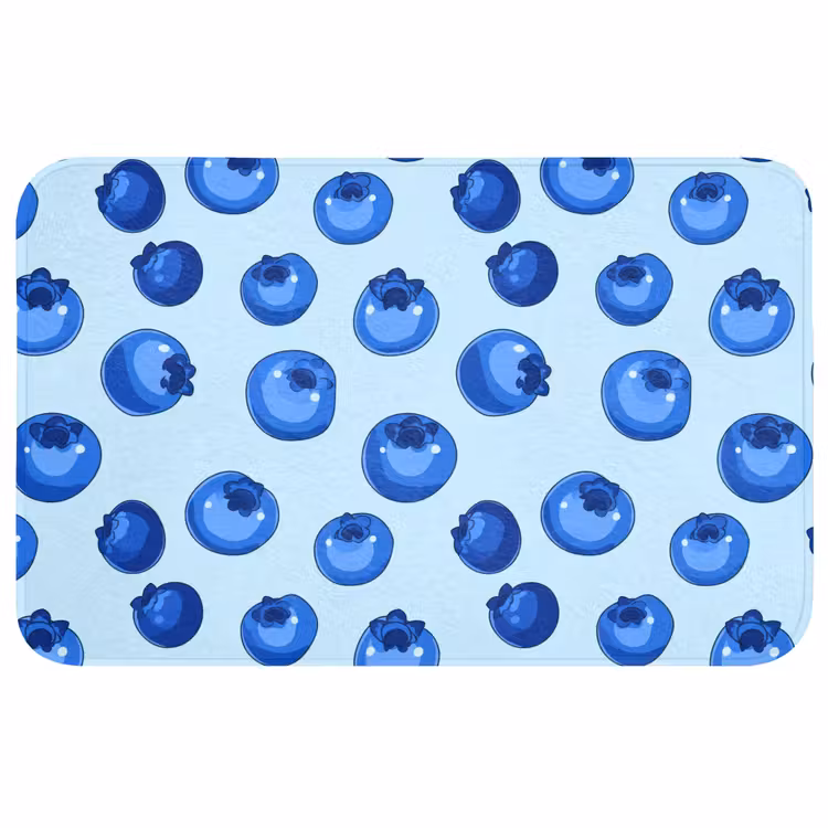 Bessen - Modern - Blauw Badmat middel 997 -3d