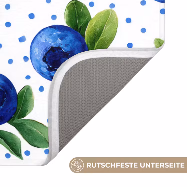 Bessen - Patroon - Blauw Badmat middel 997 -USP_AntislipDE