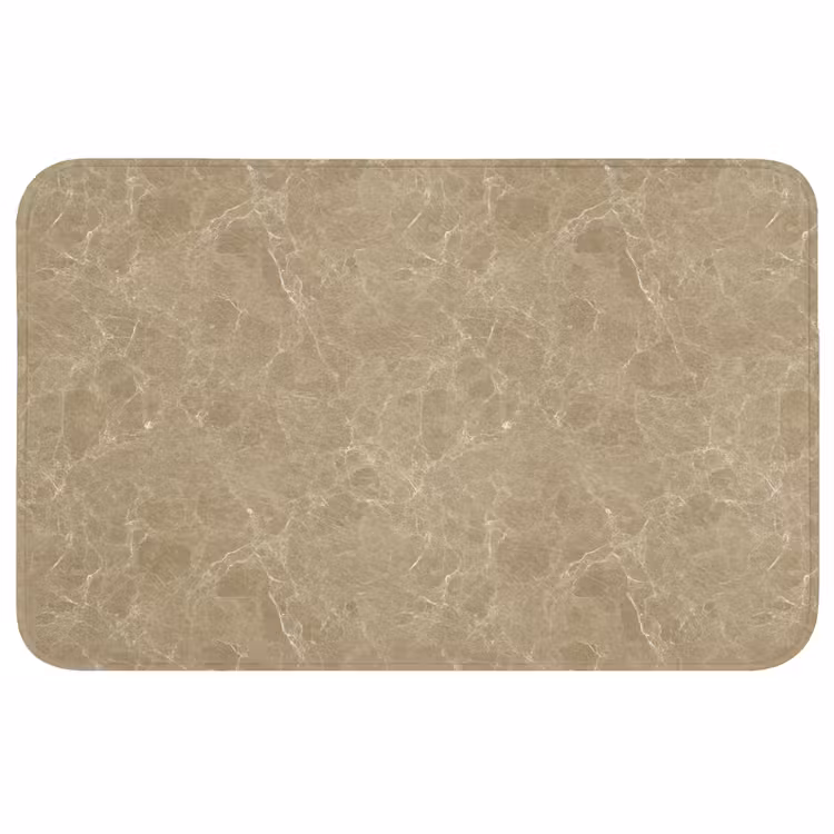 Beige - Marmer - Witte aders Badmat middel 997 -3d