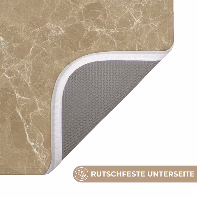 Beige - Marmer - Witte aders Badmat middel 997 -USP_AntislipDE