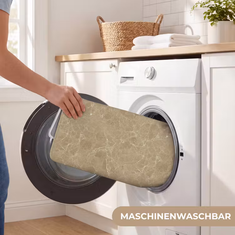 Beige - Marmer - Witte aders Badmat middel 997 -USP_WasbaarDE