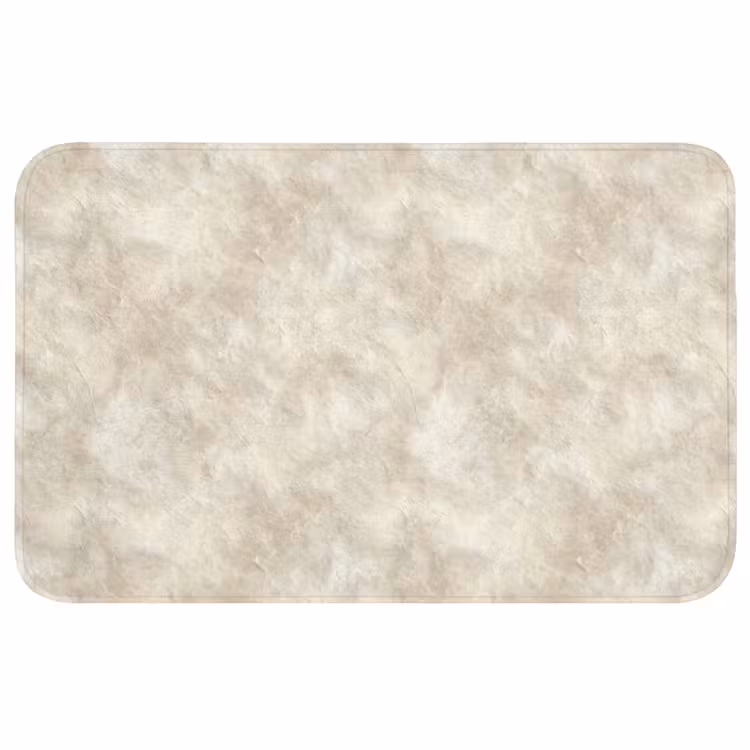 Beige - Reliëfstructuur - Natuursteen Badmat middel 997 -3d