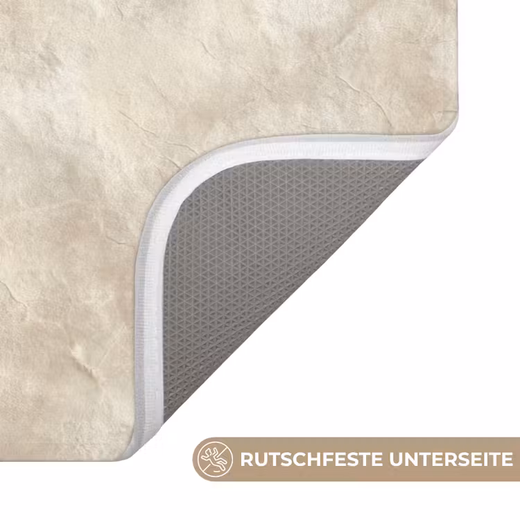 Beige - Reliëfstructuur - Natuursteen Badmat middel 997 -USP_AntislipDE