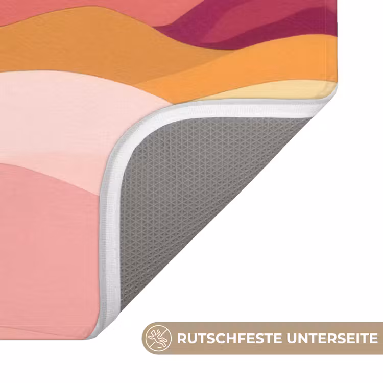 Bergen - Abstract - Zonnestralen - Roze Badmat middel -USP_AntislipDE