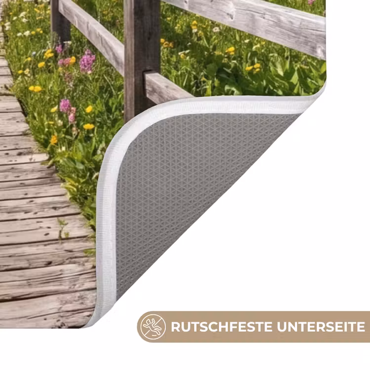Bergen - Meer - Landschap - Blauw Badmat middel -USP_AntislipDE