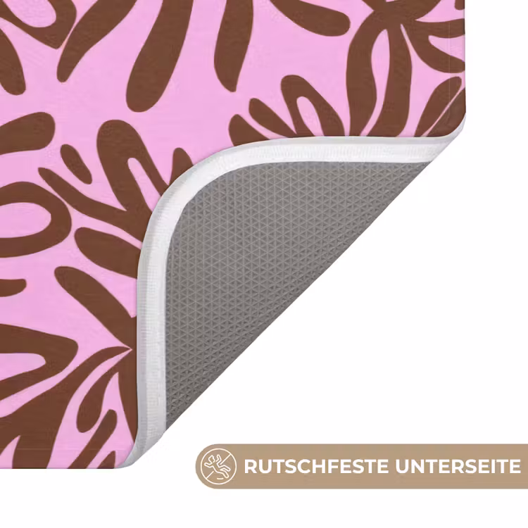 Organisch - Patroon - Roze Badmat middel 997 -USP_AntislipDE