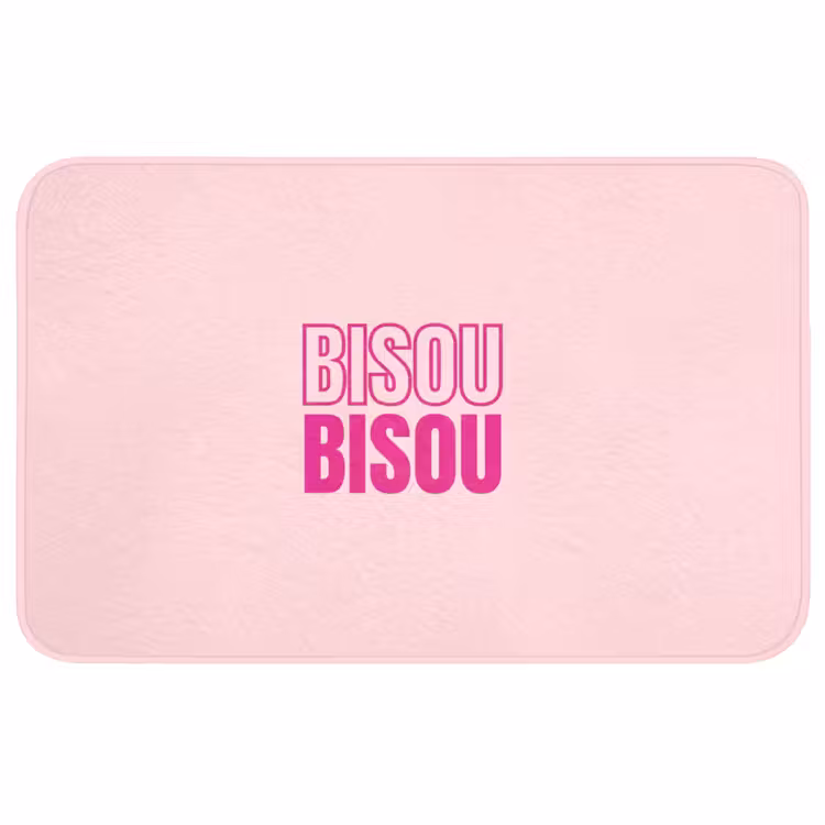 Bisou - Roze - Minimalistisch Badmat middel -3d