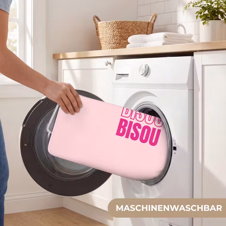 Bisou - Roze - Minimalistisch Badmat middel -USP_WasbaarDE