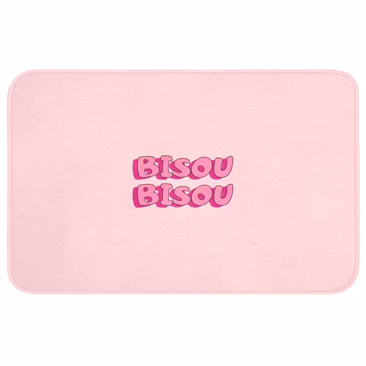 Bisou - Roze - Schaduw Badmat middel -3d