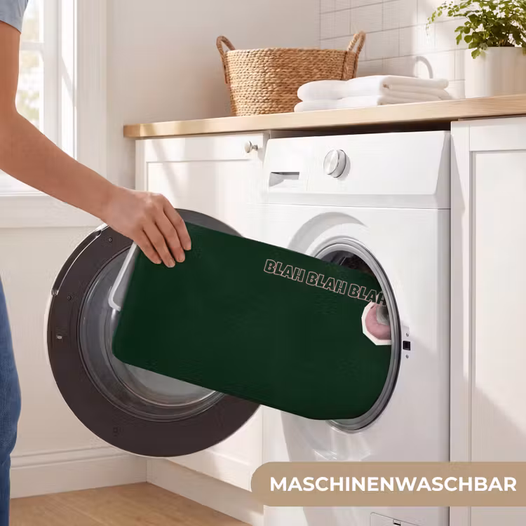 BLAH BLAH BLAH - Mond - Groen Badmat middel -USP_WasbaarDE