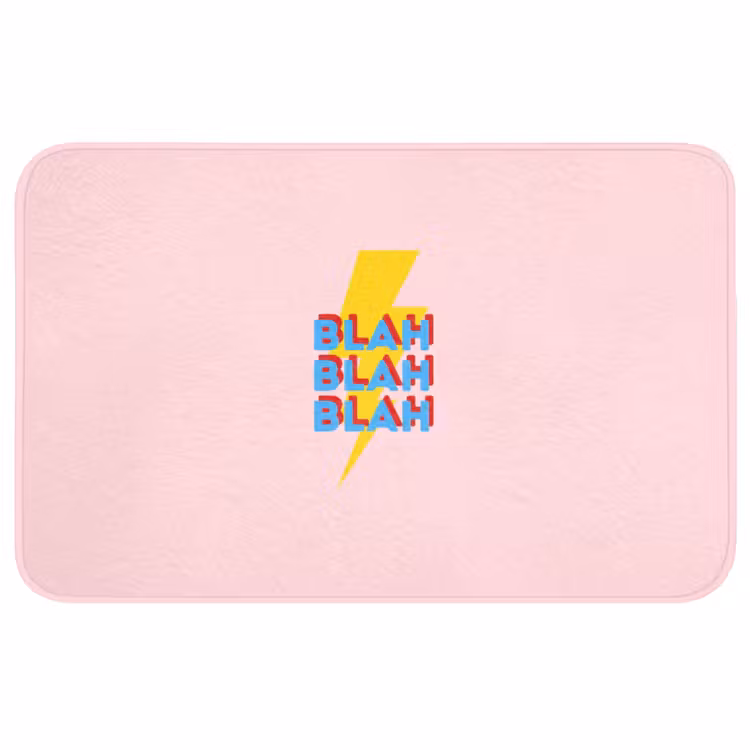 Blah - Bliksem - Roze Badmat middel -3d