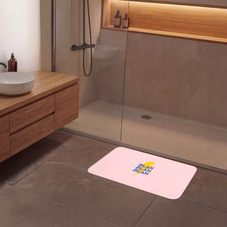 Blah - Bliksem - Roze Badmat middel -sfeer2