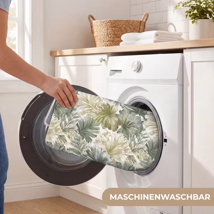 Bladeren - Botanisch - Groen Badmat middel 997 -USP_WasbaarDE