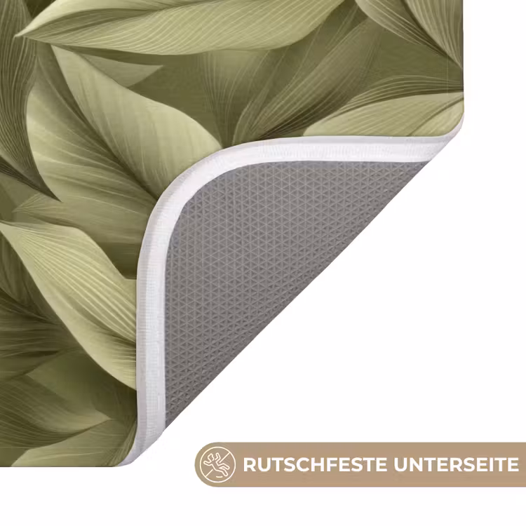 Bladeren - Modern - Groen Badmat middel 997 -USP_AntislipDE