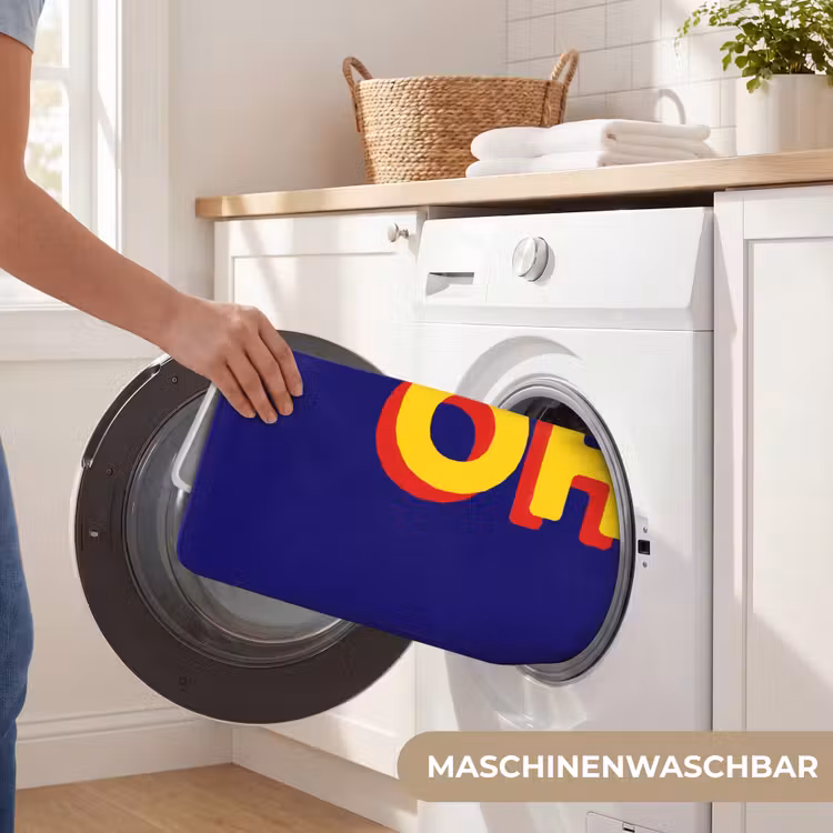Blauw - Geel - OH - Schaduw Badmat middel -USP_WasbaarDE