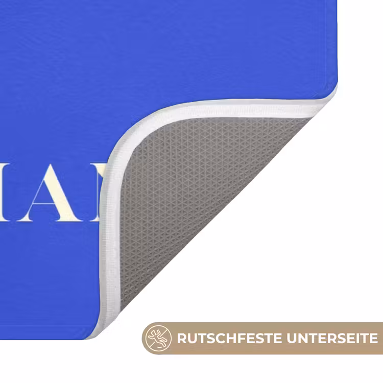 Blauw - I am that woman - Sierlijk - Minimalistisch Badmat middel -USP_AntislipDE