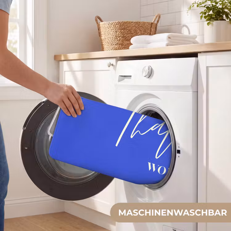 Blauw - I am that woman - Sierlijk - Minimalistisch Badmat middel -USP_WasbaarDE