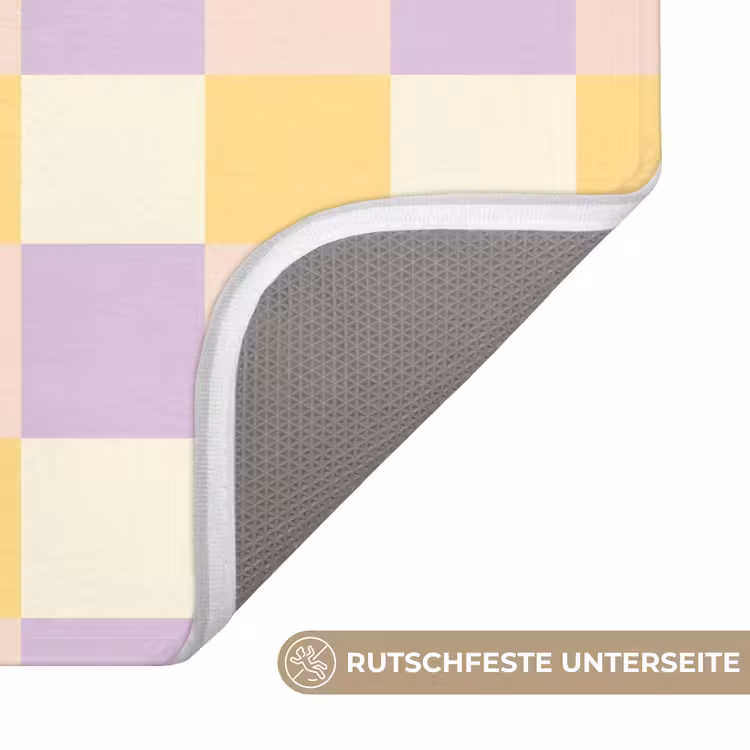Blokjes - Lila - Geel Badmat middel 997 -USP_AntislipDE