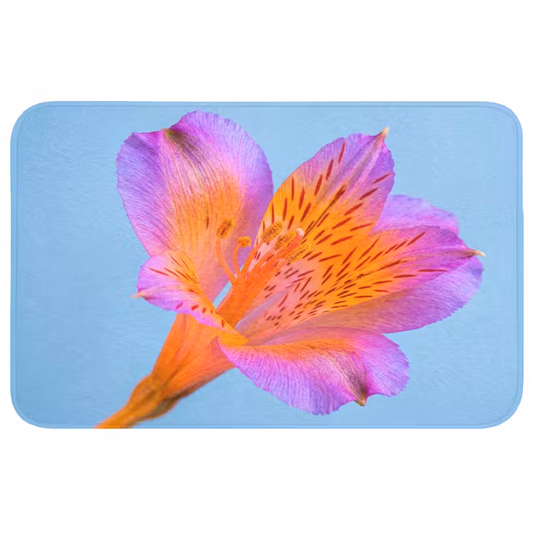 Bloem - Detail - Kleurrijk Badmat middel -3d