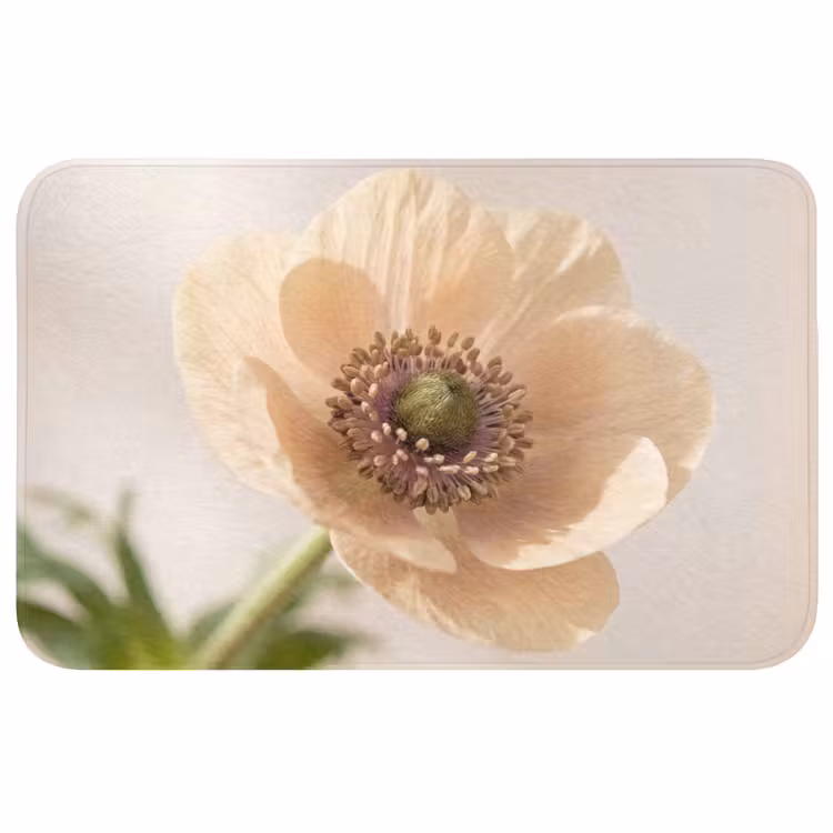Bloem - Minimalistisch - Groen Badmat middel -3d