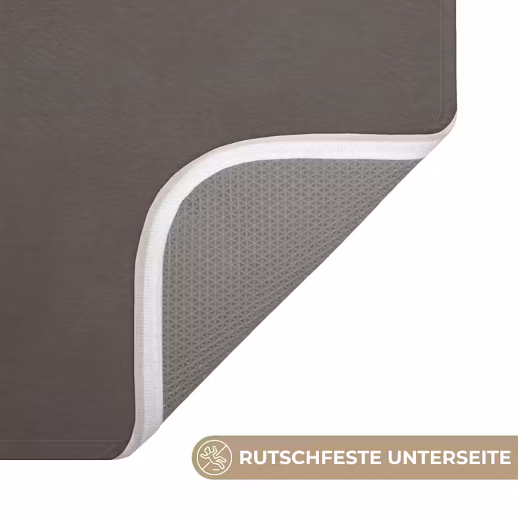 Bloem - Minimalistisch - Zwart - Wit Badmat middel -USP_AntislipDE