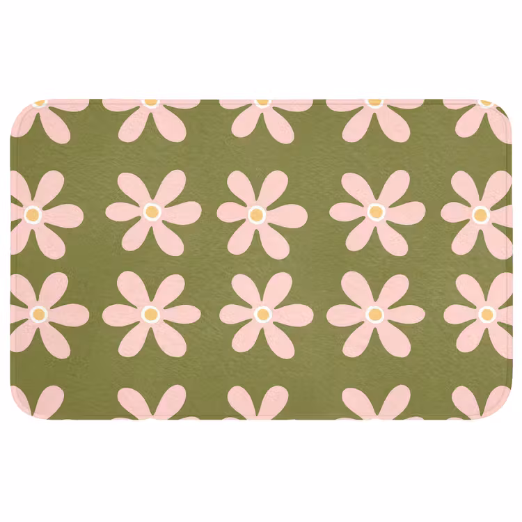 Bloem - Modern - Groen Badmat middel 997 -3d