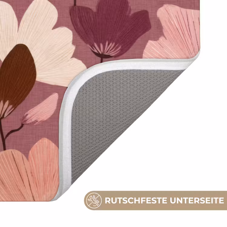 Bloem - Patroon - Roze Badmat middel 997 -USP_AntislipDE