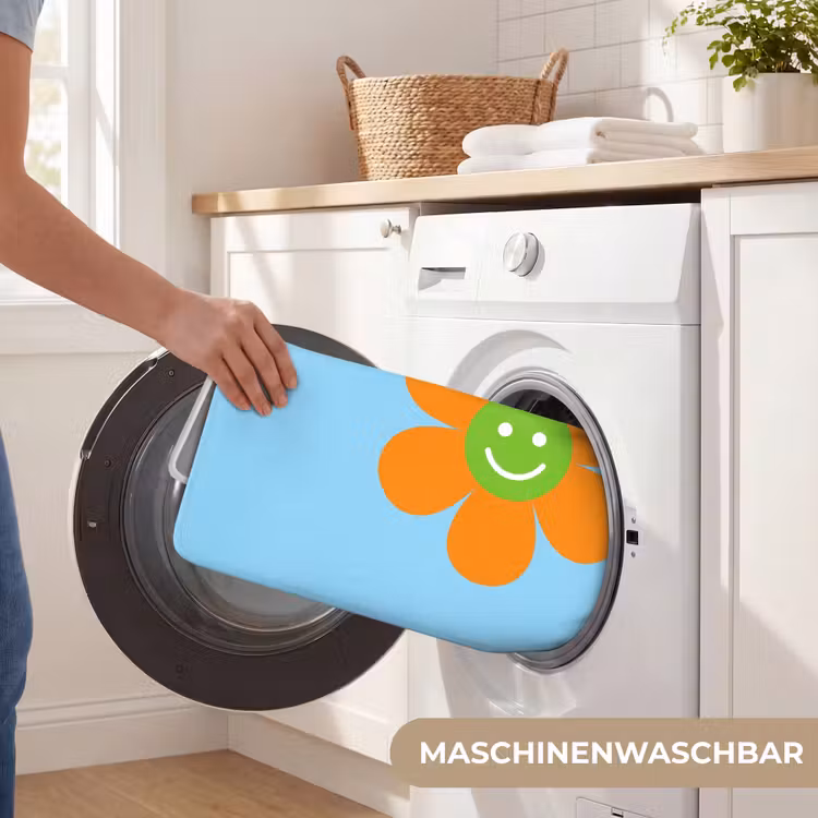 Bloem - Smiley - Kleurrijk Badmat middel -USP_WasbaarDE