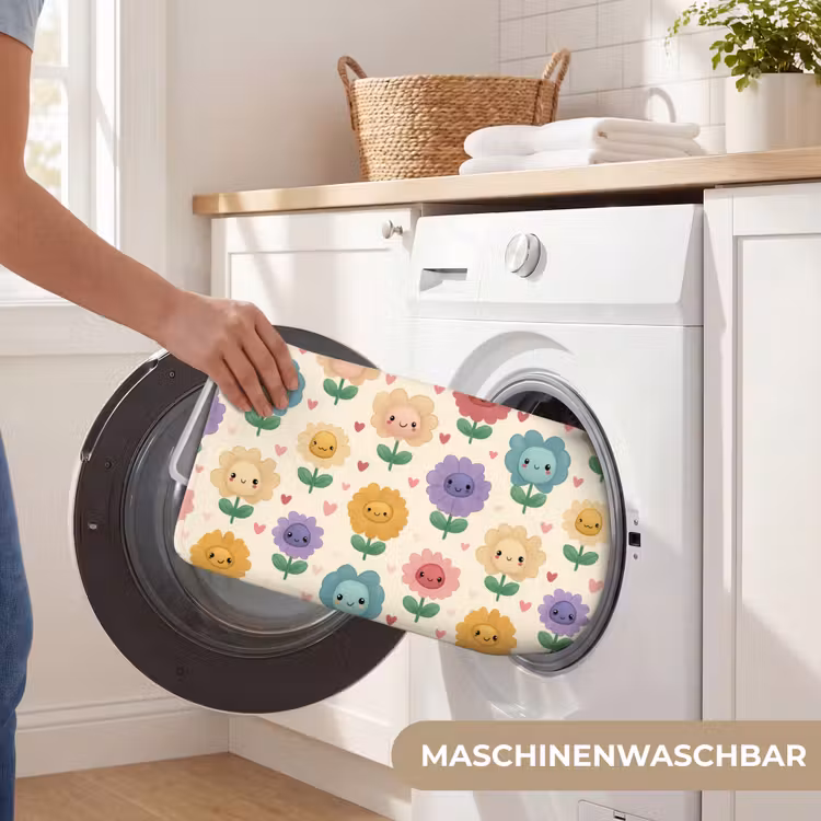 Bloemen - Hartjes - Kleurrijk Badmat middel 997 -USP_WasbaarDE