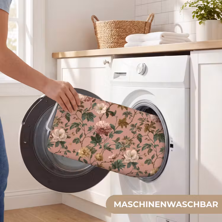 Bloemen - Klassiek - Roze Badmat middel 997 -USP_WasbaarDE