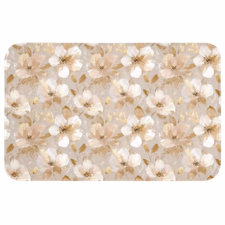 Bloemen - artistiek - Goud Badmat middel 997 -3d