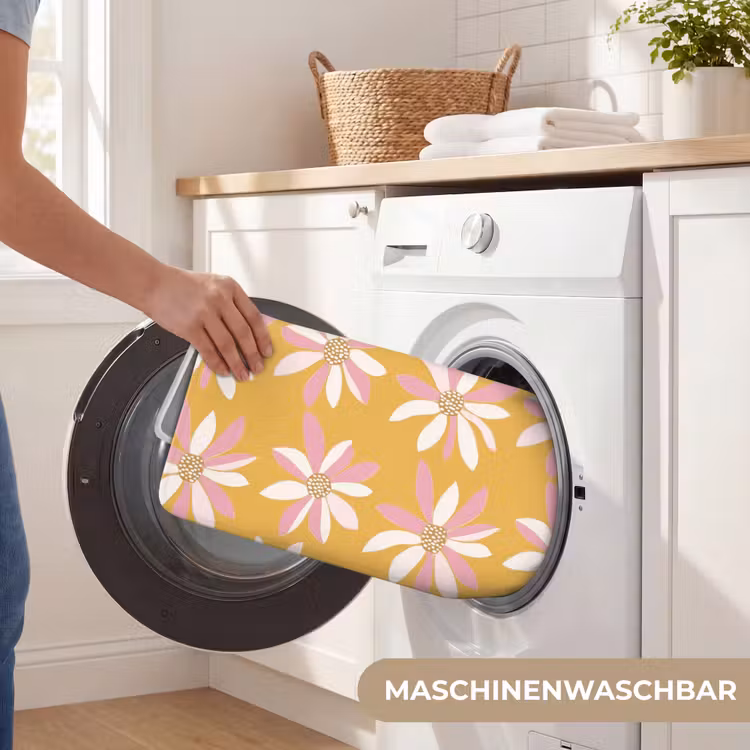 Bloemen - Modern - Geel Badmat middel 997 -USP_WasbaarDE